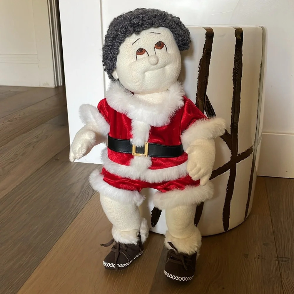 Vintage Christmas Holiday Boy Doll 20” Long